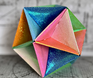 Radiant Icosahedral Polyhedron Origami